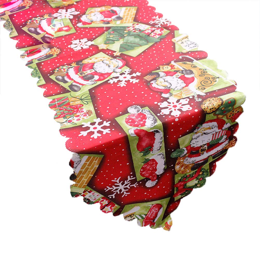 Centrotavola Natalizio.Centrotavola Natalizio Centrotavola Tovaglia Natalizia Decorazione Da Tavolo Rosso E Bianco Per Natale Party Decorazione Tessuto Stil 1 180 36cm Amazon It Casa E Cucina