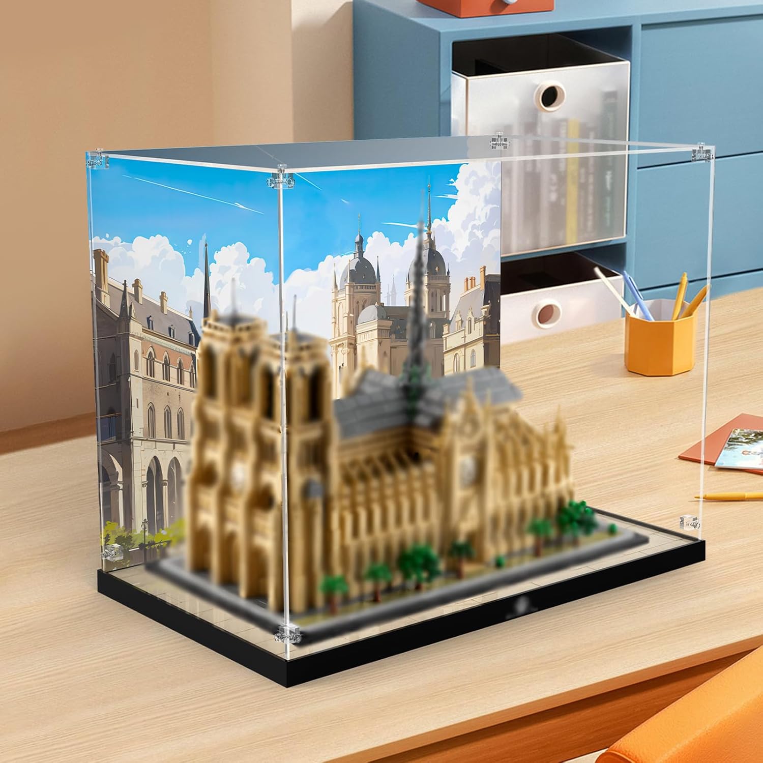 Acrylic Display Case for 21061 Notre-Dame de Paris; ONLY Display Case, The Model NOT Included