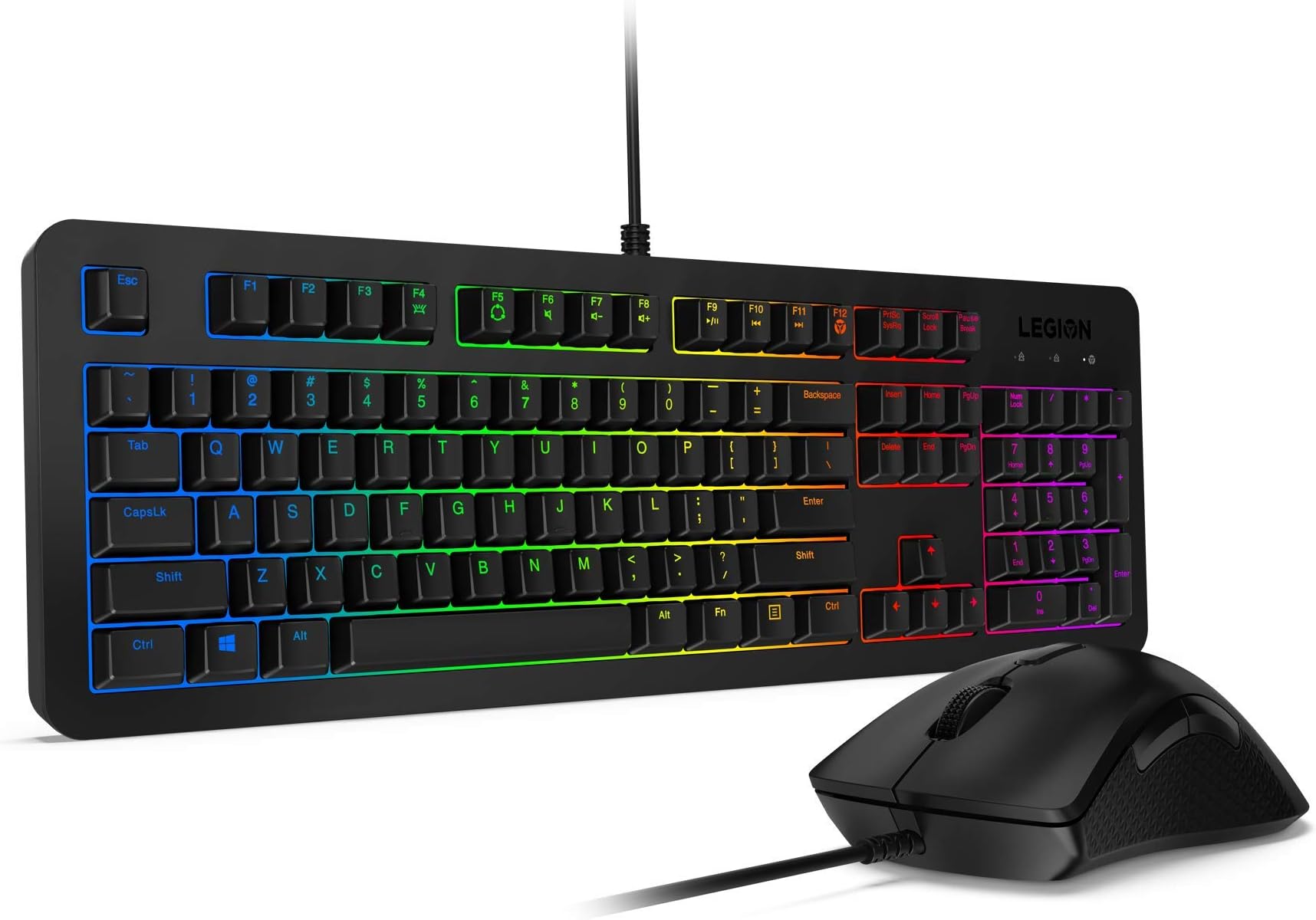 Lenovo Legion KM300 RGB Gaming Combo Keyboard and Mouse - Arabic & English