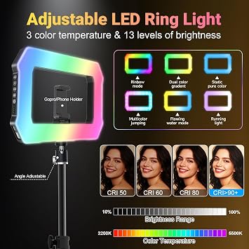 360 Photo Booth Machine 31.5 for Parties, Square Fill Light Lasts 46 Hours, APP Remote Control 80cm 360 Photo Booth Automatic Rotating 360 Spin Camera Video for 3-5 People (31.6)