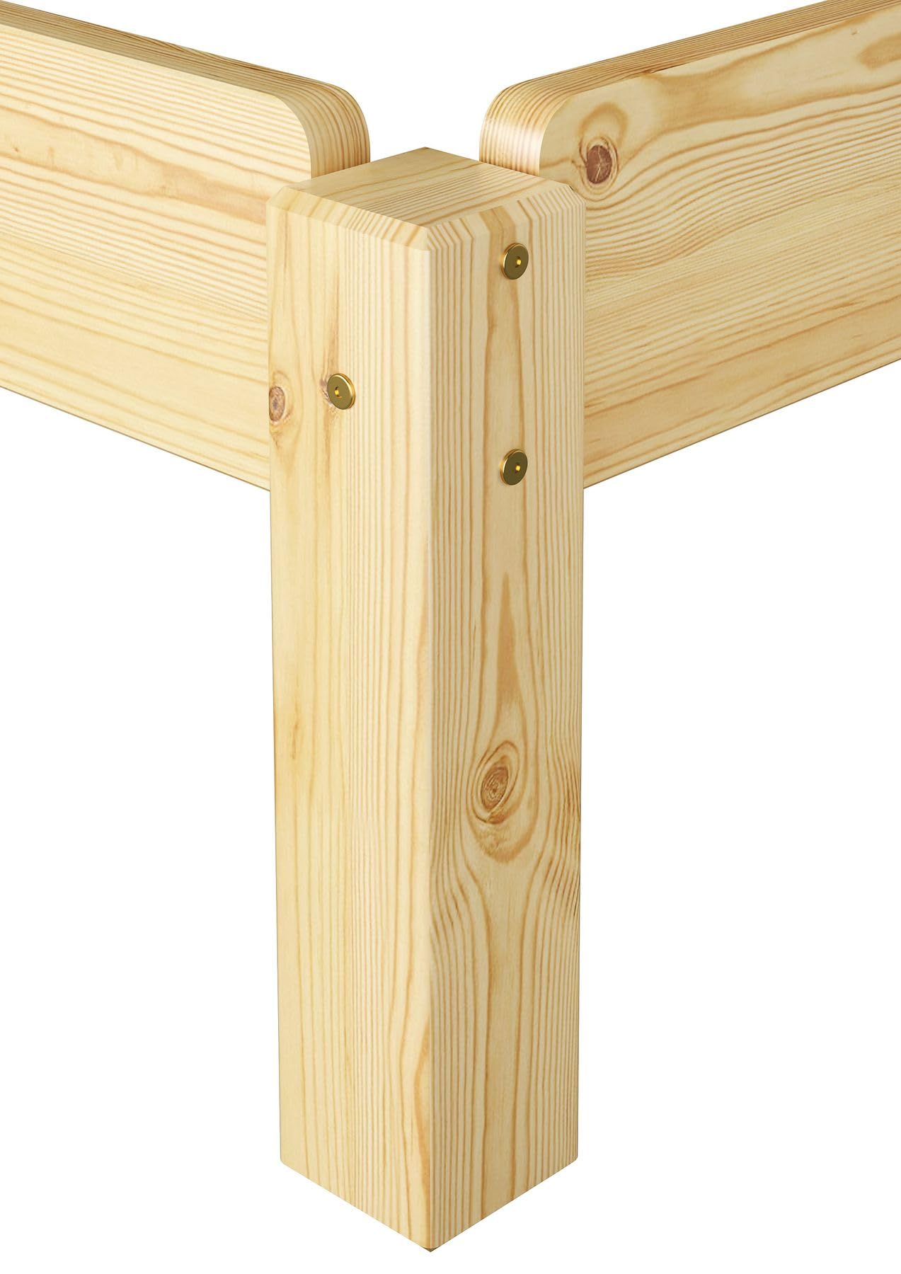Erst-Holz®Stapelbett 90 x 200 Kiefer Massiv ohne Zubehör