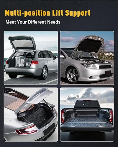 Vista 566 de SCITOO PM1017 - Soportes de elevación de 17.8 pulgadas para Hyundai Santa Fe 2007-2012 trasero izquierdo y derecho Liftgate Shock Struts 2pcs