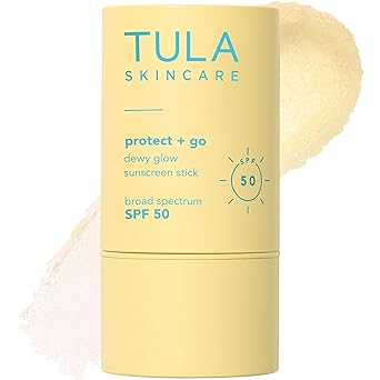 TULA Skincare Protect + Glow Daily Sunscreen SPF, for Dullness & Sun Protection with Prebiotic Extracts & Probiotic Superblend