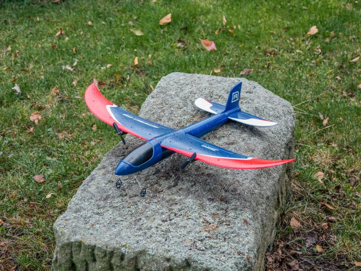 RC Flugzeug für Anfänger - RMT Redwings 498 RTF mit 2Akkus, bis 50 Min Flugzeit, Robustes EPP Material, einfaches Steuern, ferngesteuertes Flugzeug ab 8 Jahre
