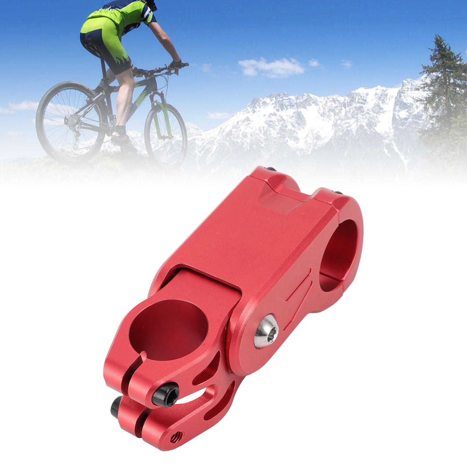 Wspornik Roweru ze Stopu Aluminium, CNC, Wspornik Roweru z Przednim Widelcem 28,6, Skok Amortyzatora 22 Mm do Roweru Górskiego Szosowego (czerwony)
