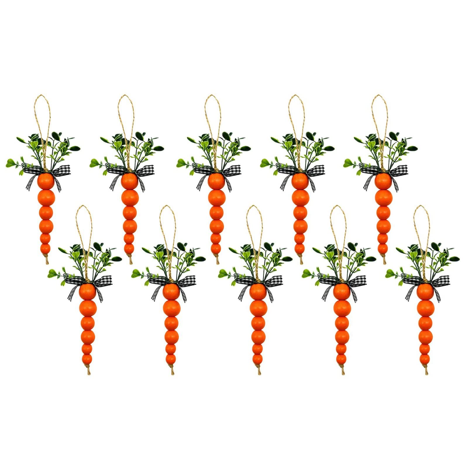 10pcs Easter Carrots Hanging Pendant Decorations Craft Vegetables Carrot Ornaments Decoration Carrot Ornaments for