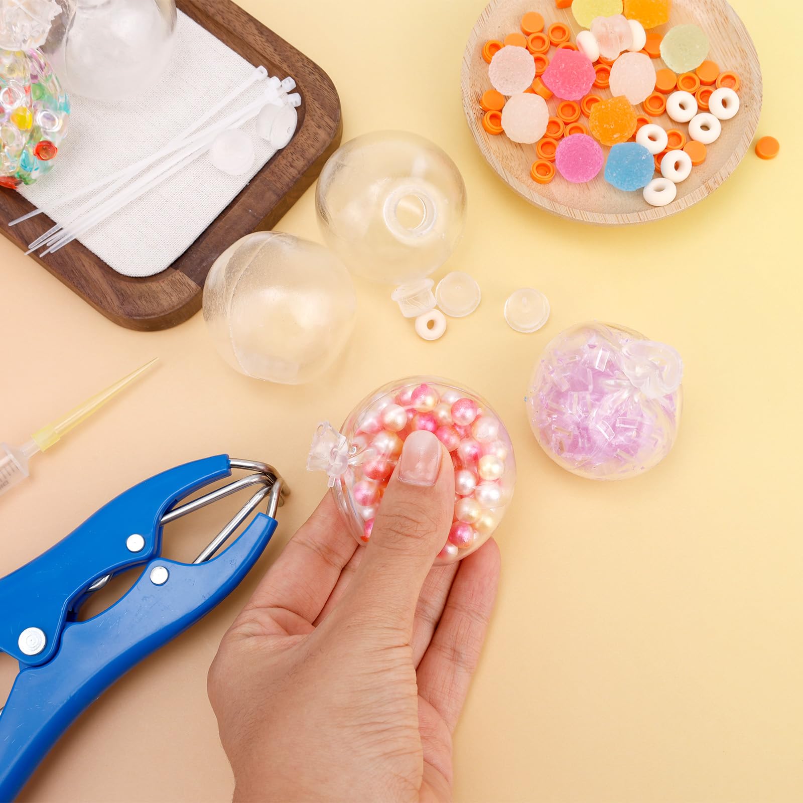 NQEUEPN Kit Fabrication de Squishies, Kit Fabriquer Sa Propre Balle