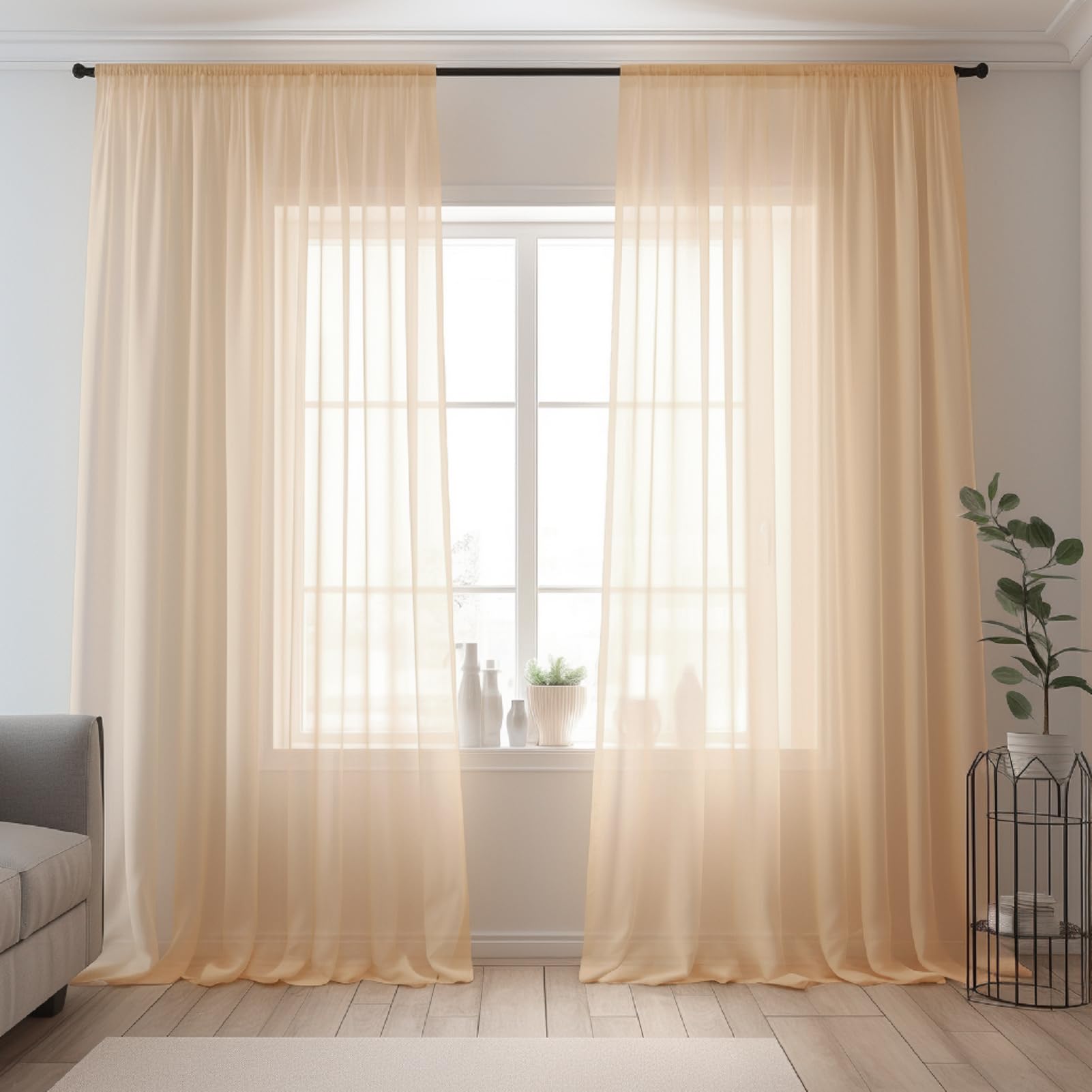 NAKIHOUSE Voile Curtain
