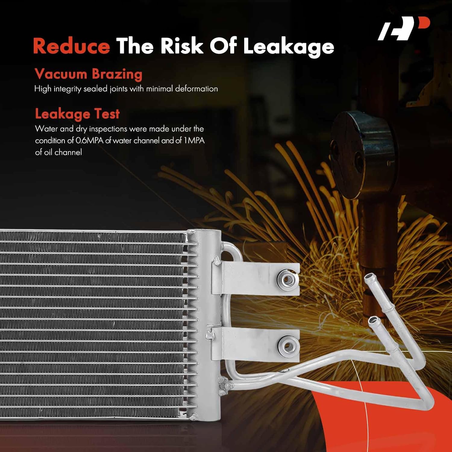 A-Premium Transmission Oil Cooler Compatible with Honda Ridgeline 2006-2014, 3.5L Replace# 25510RJE013