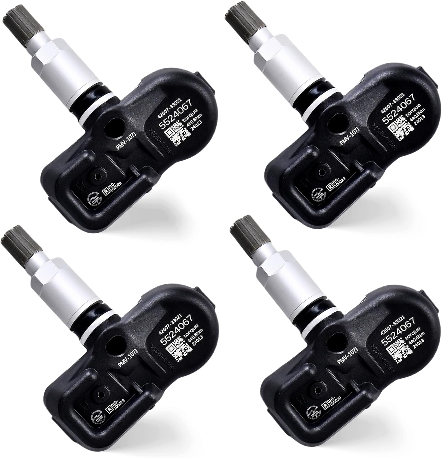 315MHz TPMS Tire Pressure Sensors Set of 4 Compatible with Toyota Camry Highlander & Pontiac Vibe Lexus SC430 IS460 Replace# 4260733021 4260733011 PMV-107J