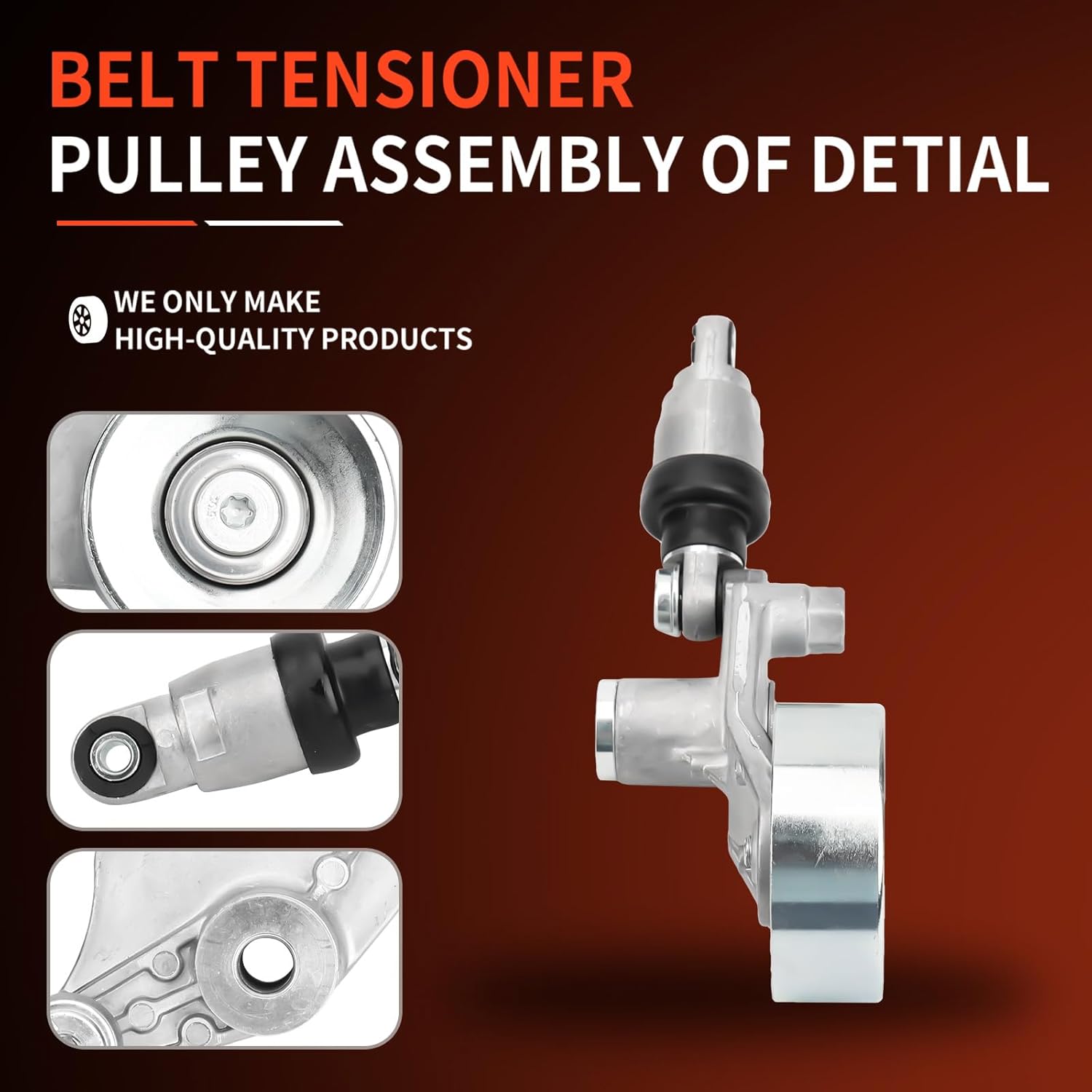 DRIVESTAR Belt Tensioner Assembly with Pulley Compatible for Honda Odyssey 2002 2003 2004 3.5L Replaces ‎31170P8FA020 38322 89328