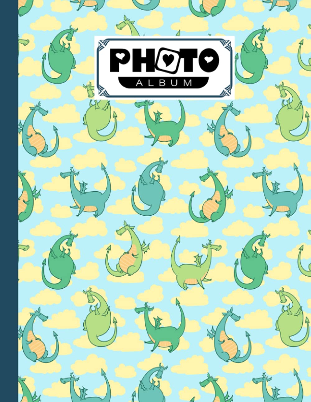 Photo Album: Dragons Album, Large Photo Albums with Writing Space Memo, Extra Large Capacity Picture Album, Family, Baby, Wedding, Travel Photo Book, 120 Pages, Size 8.5" x 11" by Ludmila Breuer