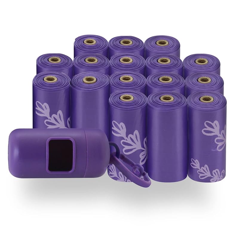 Sacos para Fezes de Cães Best Pet Supplies Resistentes a Vazamentos com Aroma de Lavanda, 240 Unidades