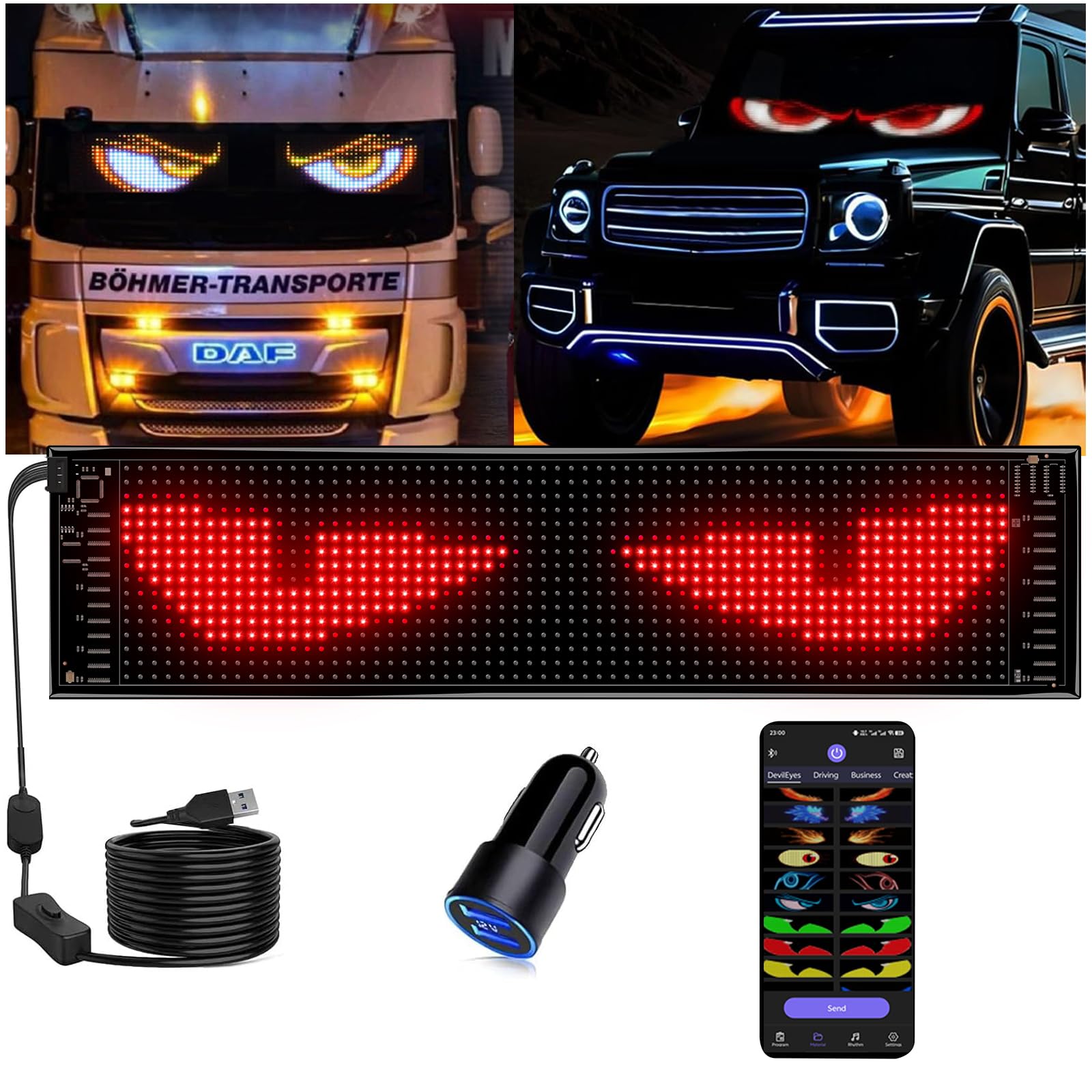 JDVOOTD Upgrade Multifunctional Bright Led Sign