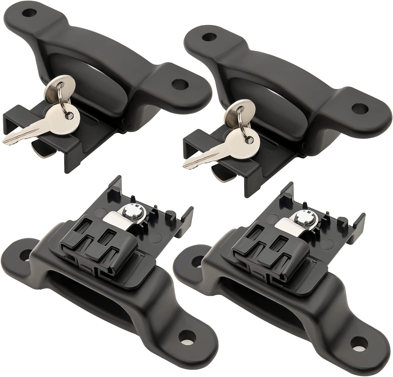LEIMO KPARTS F150 F250 F350 Boxlink Tie Down Anchors Cleats Bed Tie Downs for Ford 2015-2021, Replaces for Ford FL3Z-99000A64-B Bed Cleats Box Link Kit (4 Pack)
