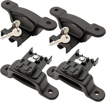 LEIMO KPARTS F150 F250 F350 Boxlink Tie Down Anchors Cleats Bed Tie Downs for Ford 2015-2021, Replaces for Ford FL3Z-99000A64-B Bed Cleats Box Link Kit 4 Pack