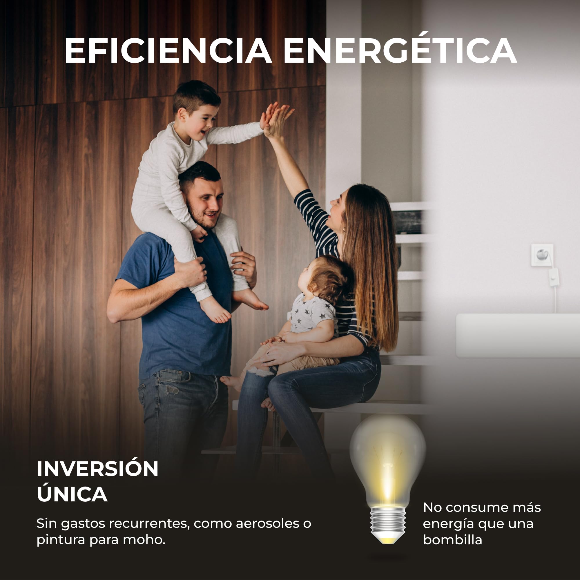 BR Bringer SchimmelSchreck - Desmoldeador para paredes y baños - El calentamiento infrarrojo del moho es la alternativa al spray y a la pintura antimoho - Sin moho y sin productos químicos