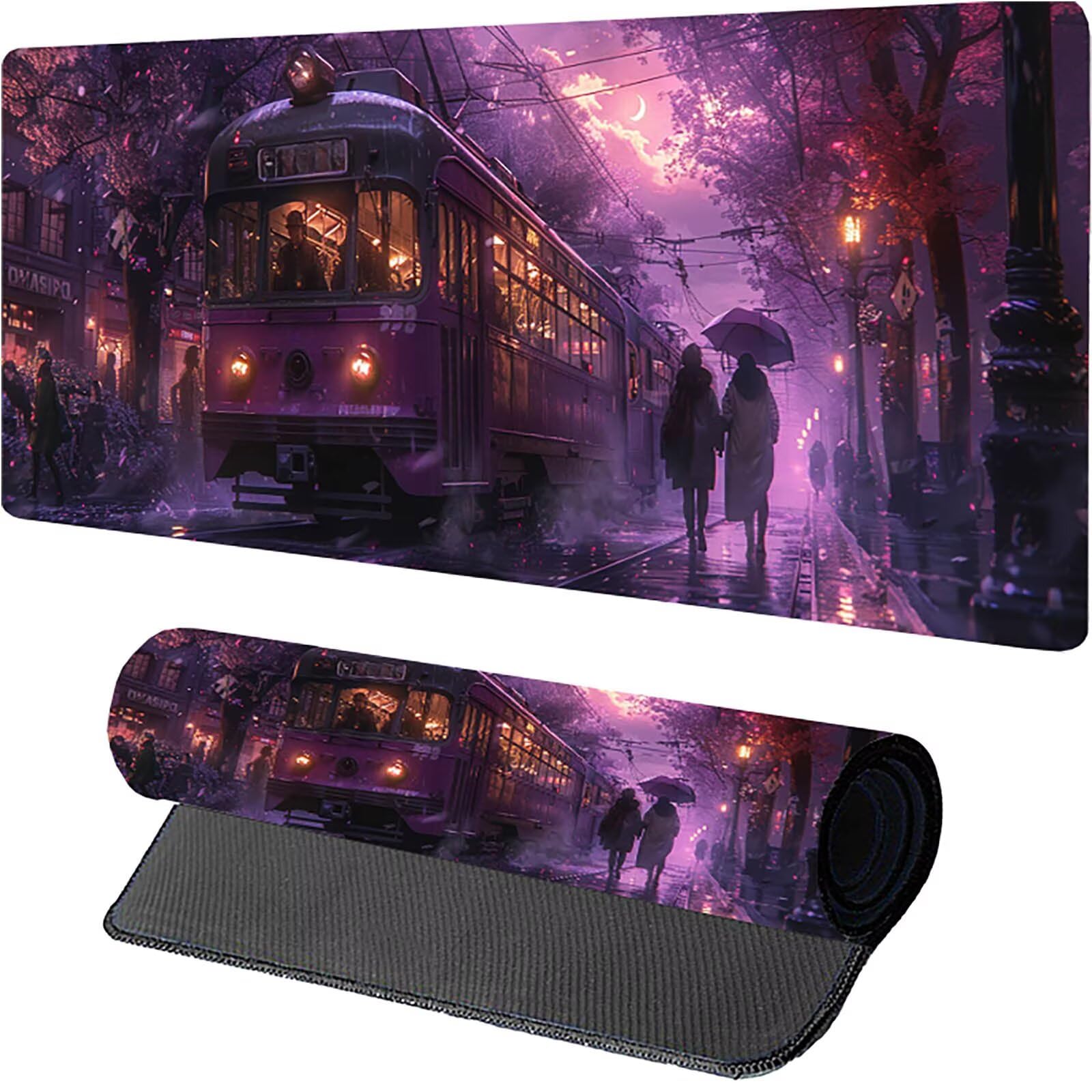 Tappetino Mouse XXL 1500 x 800 mm, Tappetino Mouse Strada, Gaming Mousepad Migliorare la Velocità e la Precisione, Mouse Pad con Base in Gomma Antiscivolo, Ufficio Accessori Gaming, Rosa B-4082