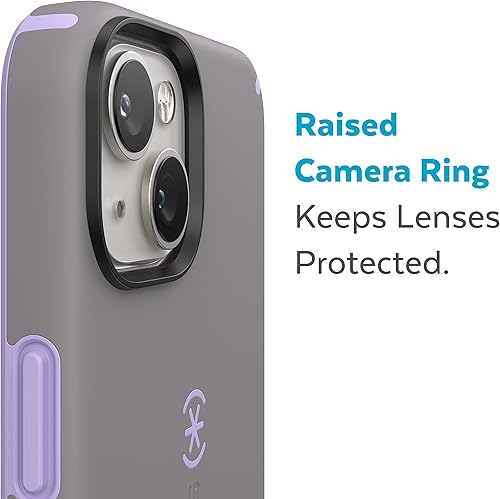 Miniatura 6 de Speck Funda para iPhone 15 Plus y 14 Plus, protección contra caídas, resistente a los arañazos, diseñada para MagSafe iPhone, revestimiento suave al