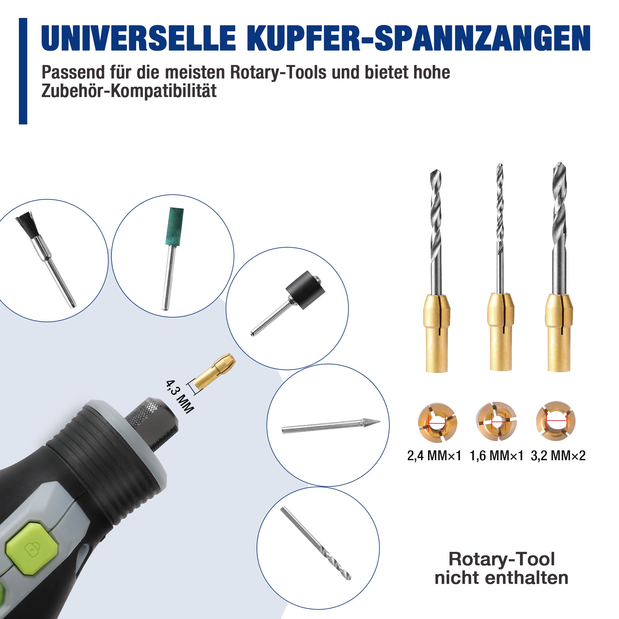 WORKPRO 698-tlg. Multifunktionswerkzeug Zubehör Set, Rotationswerkzeug Zubehör zum Schneiden, Schleifen, Polieren, Gravieren, Bohren und Reinigen