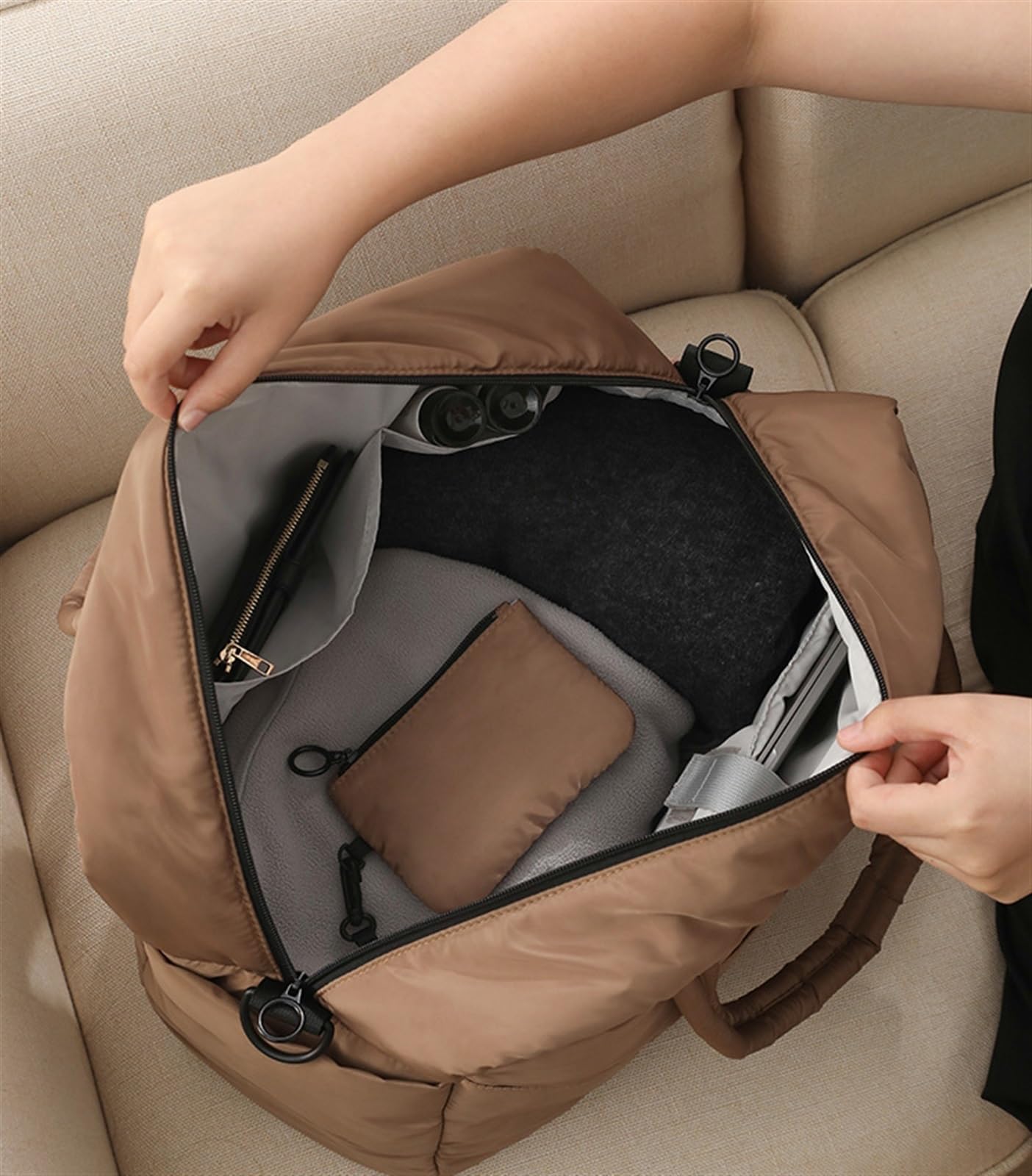 Bolsa Portatrajes Bolsa de Viaje Bolso De Noche Del Fin De Semana De La Tela De La Chaqueta De 17inch Abajo Con El Compartimiento De Los Zapatos Para Las Mujeres Bolsa Portatrajes de Viaje Bolso Porta