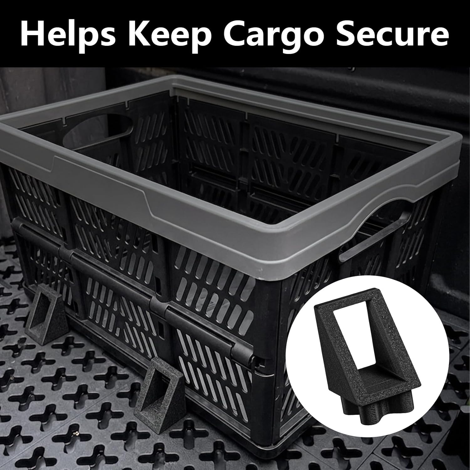4Pcs Corner Blocker for Truck Bed Cargo System, Compatible with Tmat System Blocker, Truck Bed Protector, Cargo System Accessory for Secure Protection