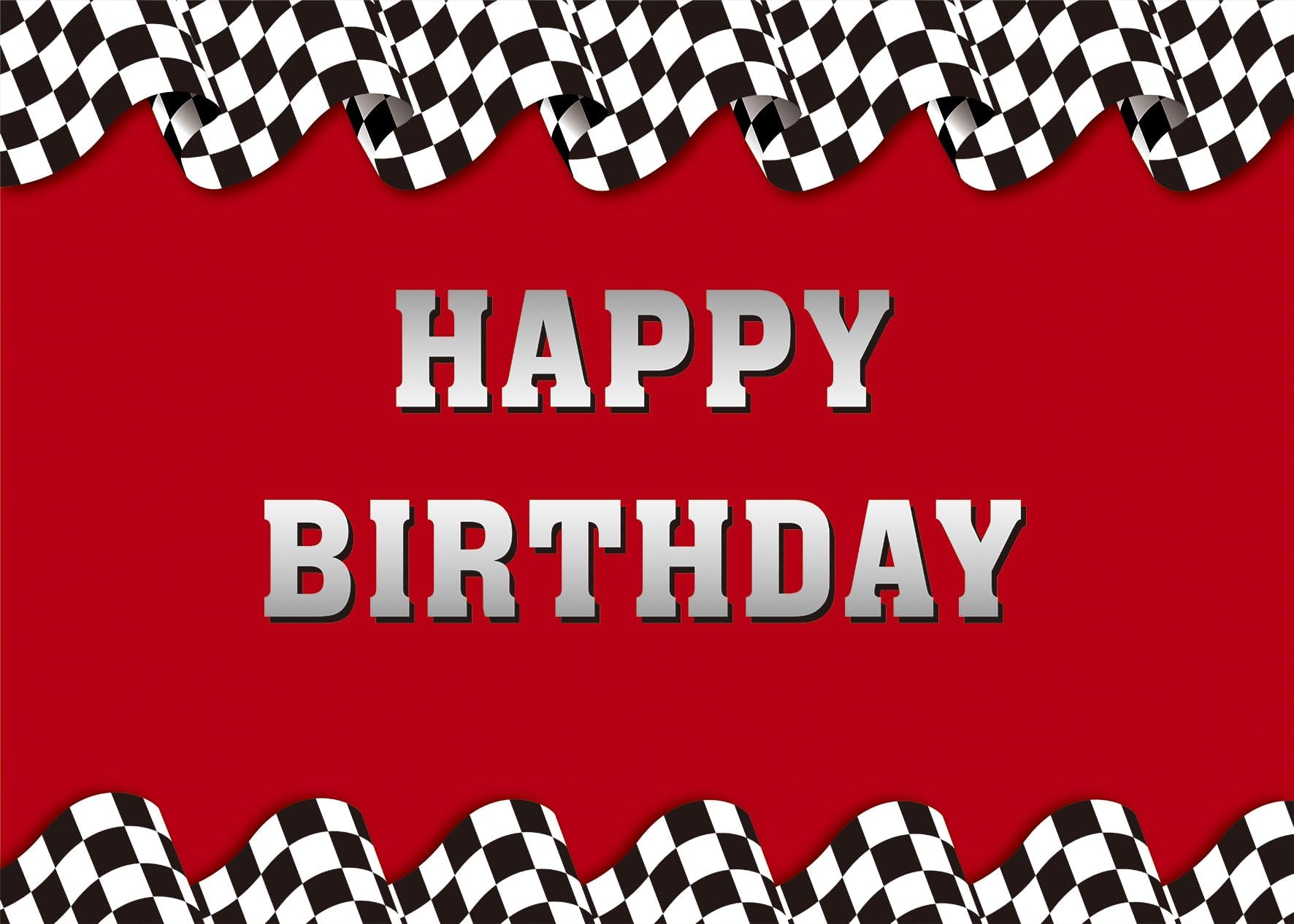 RUINI Car Themed Birthday Decorations Banner 5x3FT