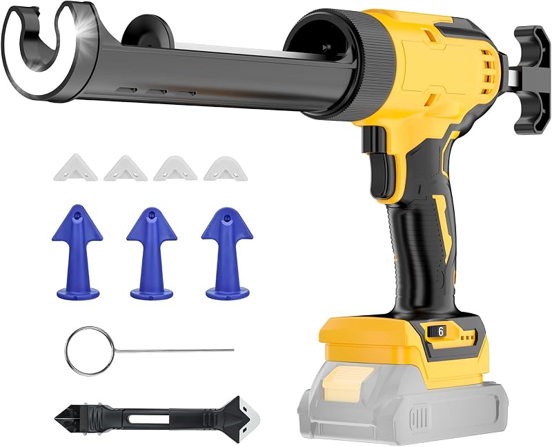 Cordless Caulking Gun Compatible With DeWalt 20V Max Battery(NO Battery)