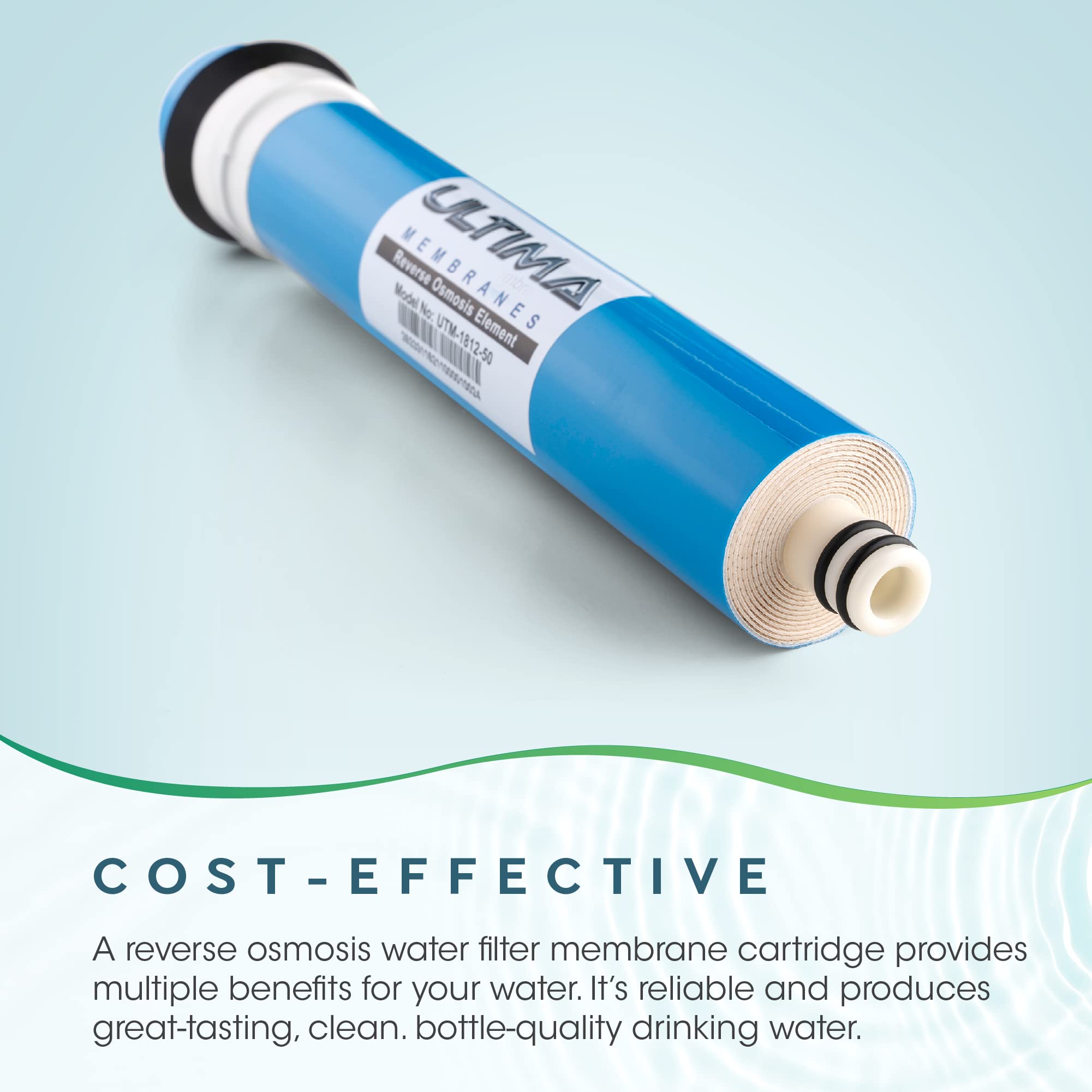 Ultima - Filtro de agua universal de ósmosis inversa de 4 etapas para debajo del fregadero con membrana de ósmosis inversa de 50 GPD y 1 filtro de poste de conexión rápida