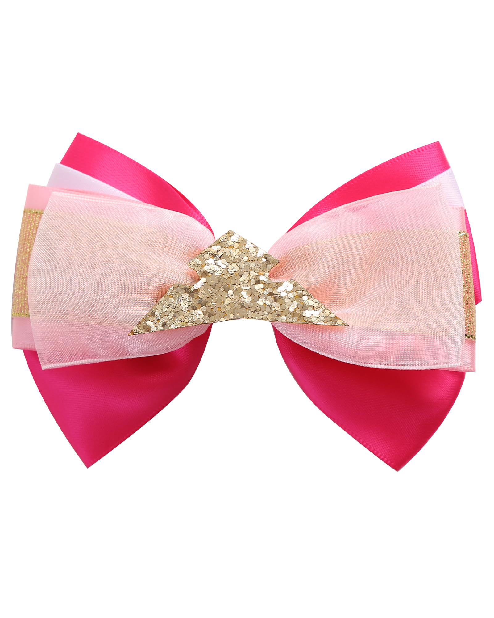 Princess Hair Bow Clips for Girls Women 4 Inch Birthday Gift Hair Accessories