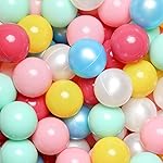 GOGOSO Ball Pit Balls for Toddlers Kids Plastic Balls for Ball-Pit Playpen Pool Baby Pastel BPA-Free Non Toxic Pastel Crush Proof Bal 7 Colors 100pcs