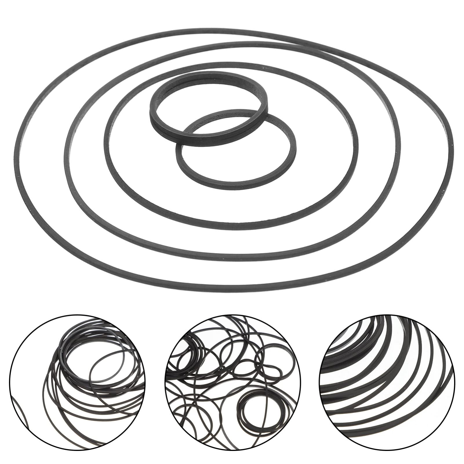 40 Cinghie Di Gomma Per Registratore A Cassette - Sostituzione Per Lettori Cassette, Vecchi Stereo E Mangianastri - Foto 3