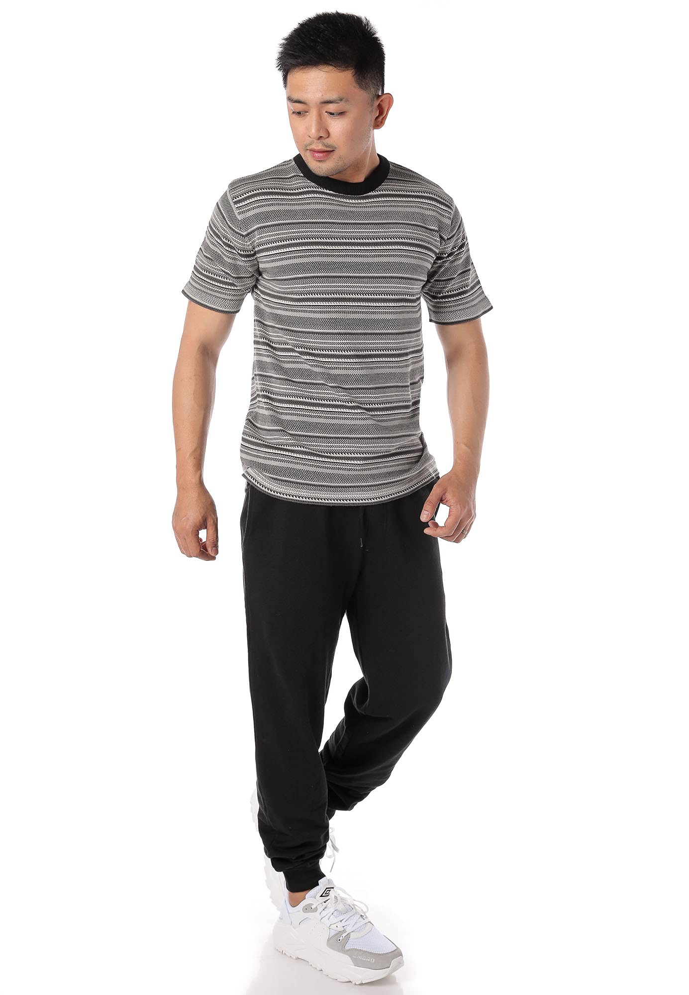 T-Shirt Knitted Husum-Stripe-17509-Stripe-P,men