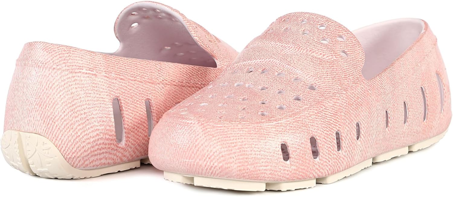 Floafers Unisex Prodigy Driver Print (Toddler/Little Kid), Pink Denim/Bright White, 12, Medium