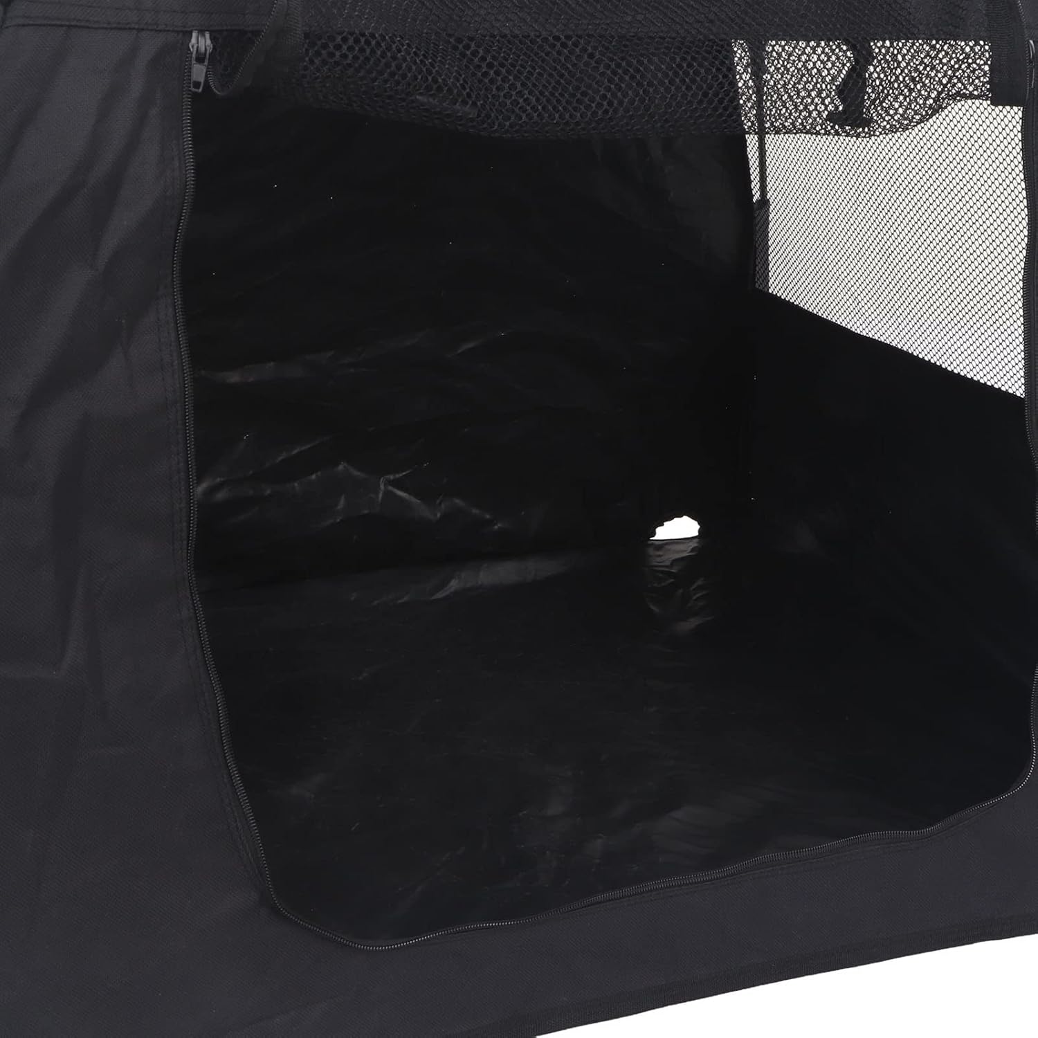 Outdoor Cat Enclosure Portable Pet Playpen Tent Playhouse Automatic Retractable Foldable Outside Habitat Black for Camping and Picnics Oxford Cloth 35.4 x 27.6 x 26.8in