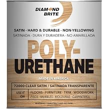 Diamond Brite Interior Polyurethane, Clear Satin, 1 Quart, 72000-2