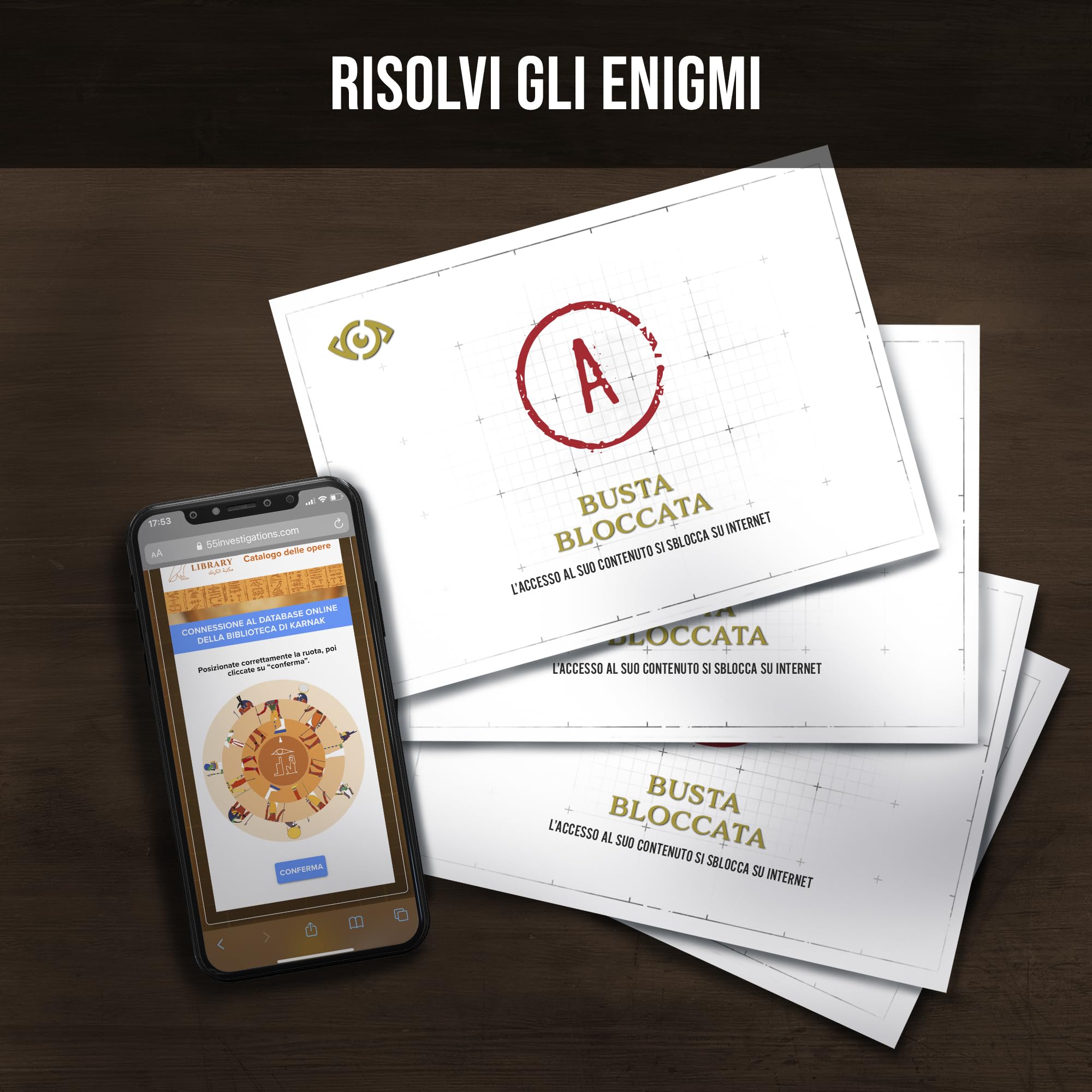 Profiler – Mistero nella Valle dei Re: Scoperta macabra in una tomba faraonica – Gioco investigativo tipo escape game con prove reali – 1-6 giocatori, 1h30-2h