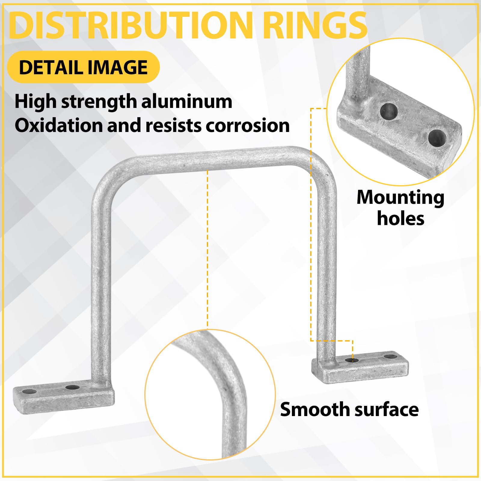 Drop Cable Rings Cable Management D-rings 25Pcs 3 Inch D Rings, Aluminum Heavy Duty ...