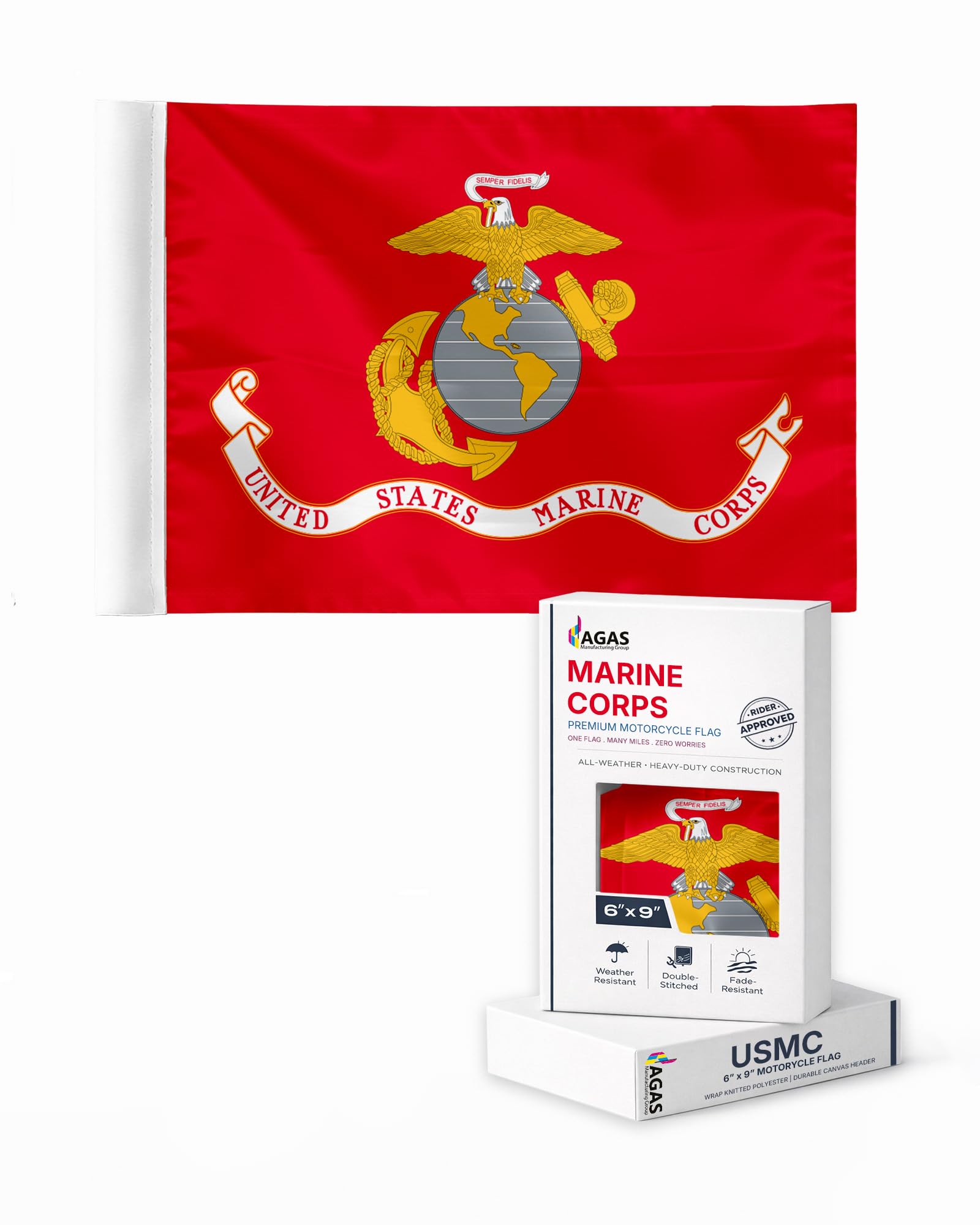 Amazon.com : AGAS 6x9 Inch Marine Corps Military Motorcyle Flag
