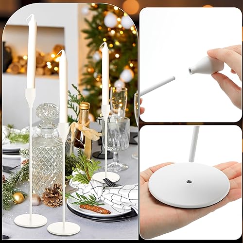 Miniatura 4 de Juego de 18 portavelas altos de metal delgado para centro de mesa, moderno, decorativo, pilar, candelabros, para decoración del hogar, boda, Navidad