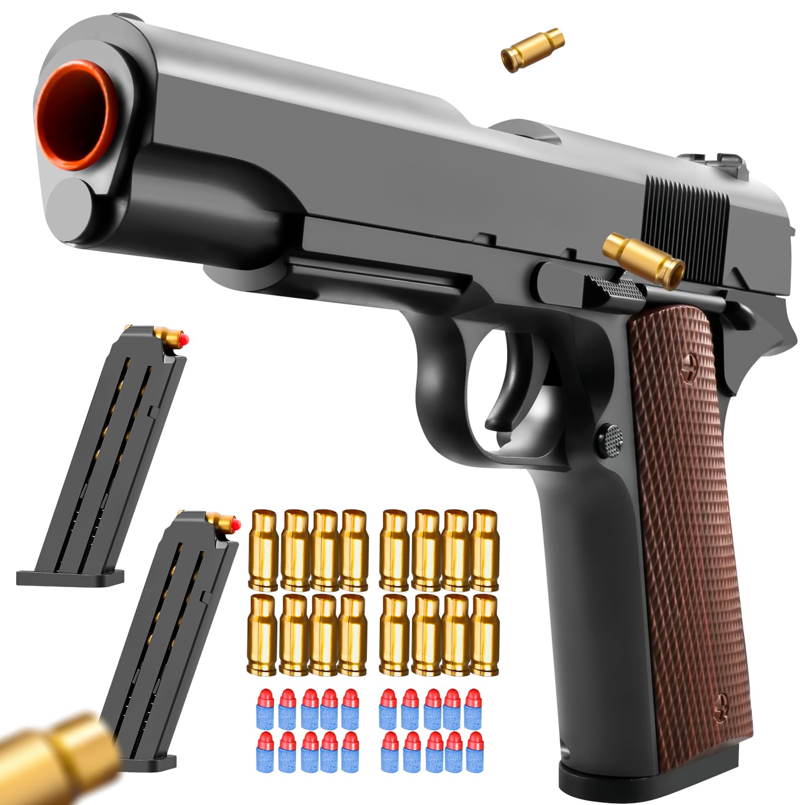 Buy Look Real Toy with Ejecting Soft Bullets,Pistol Toys Play EVA Foam