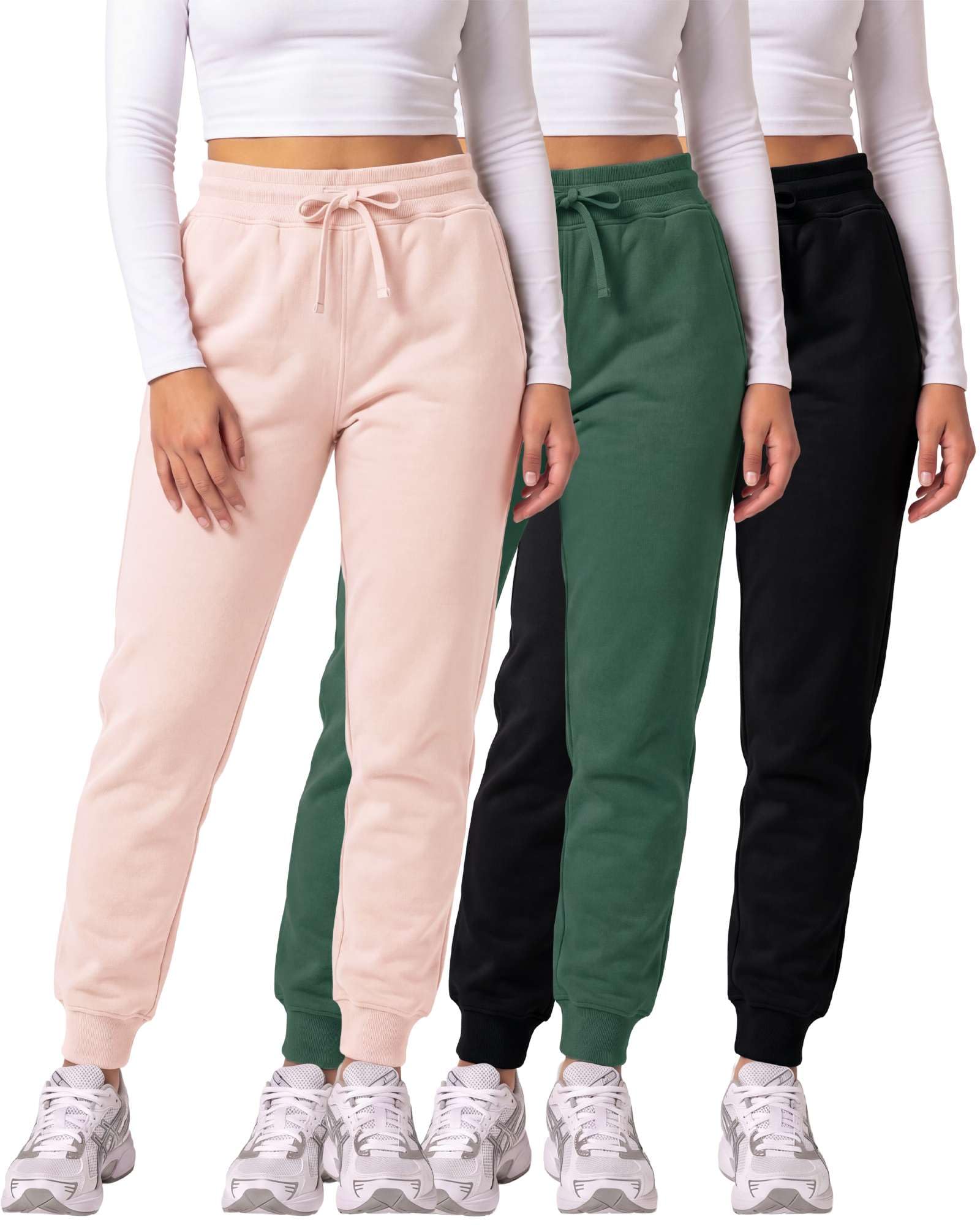 Real Essentials Damen Ladies Fleece Joggers Trainingshose
