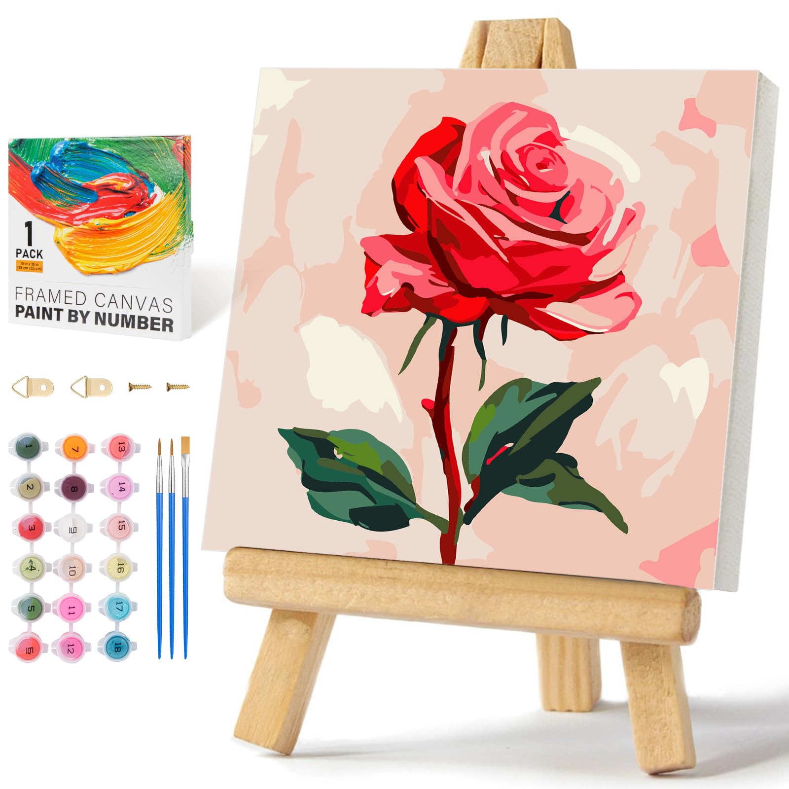 Sunflower Paint by Numbers Kit - Easy Adult Art -9