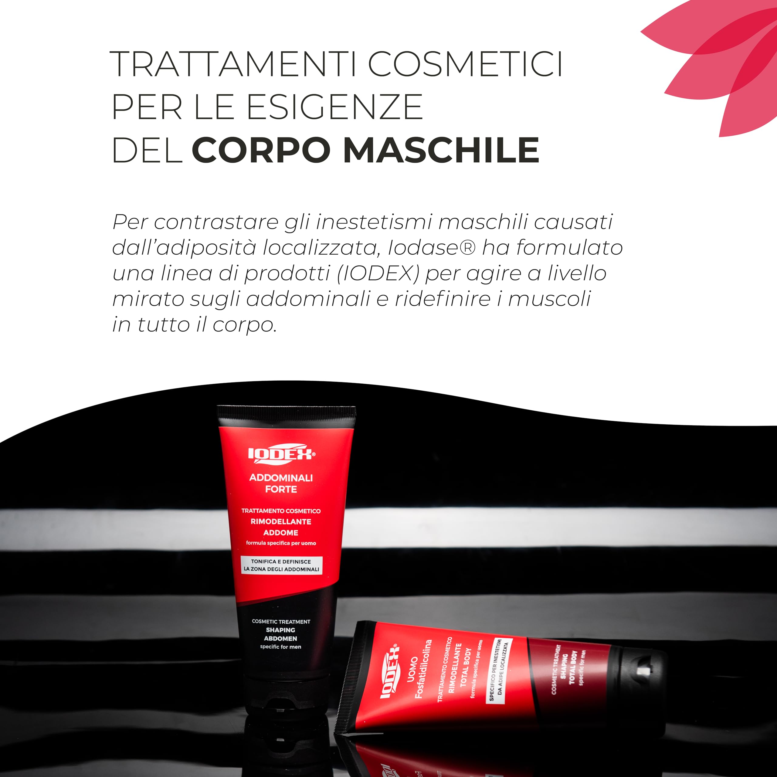 Iodase Iodex Uomo F Crema 200ml, Rimodellante e Tonificante Total Body con Fosfatidilcolina, Effetto Termogenico, Migliora Compattezza e Tonicità della Pelle Maschile, Dermatologicamente Testata