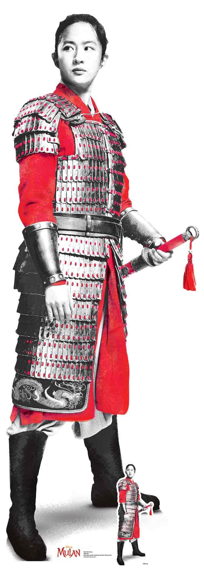 STAR CUTOUTSLtd SC1568 Mulan Yifei Liu Lifesize Cardboard Cutouts/Standee/Stand Up with Free Mini Table Top Talking Point- Fun for Events and Parties- Multicolour