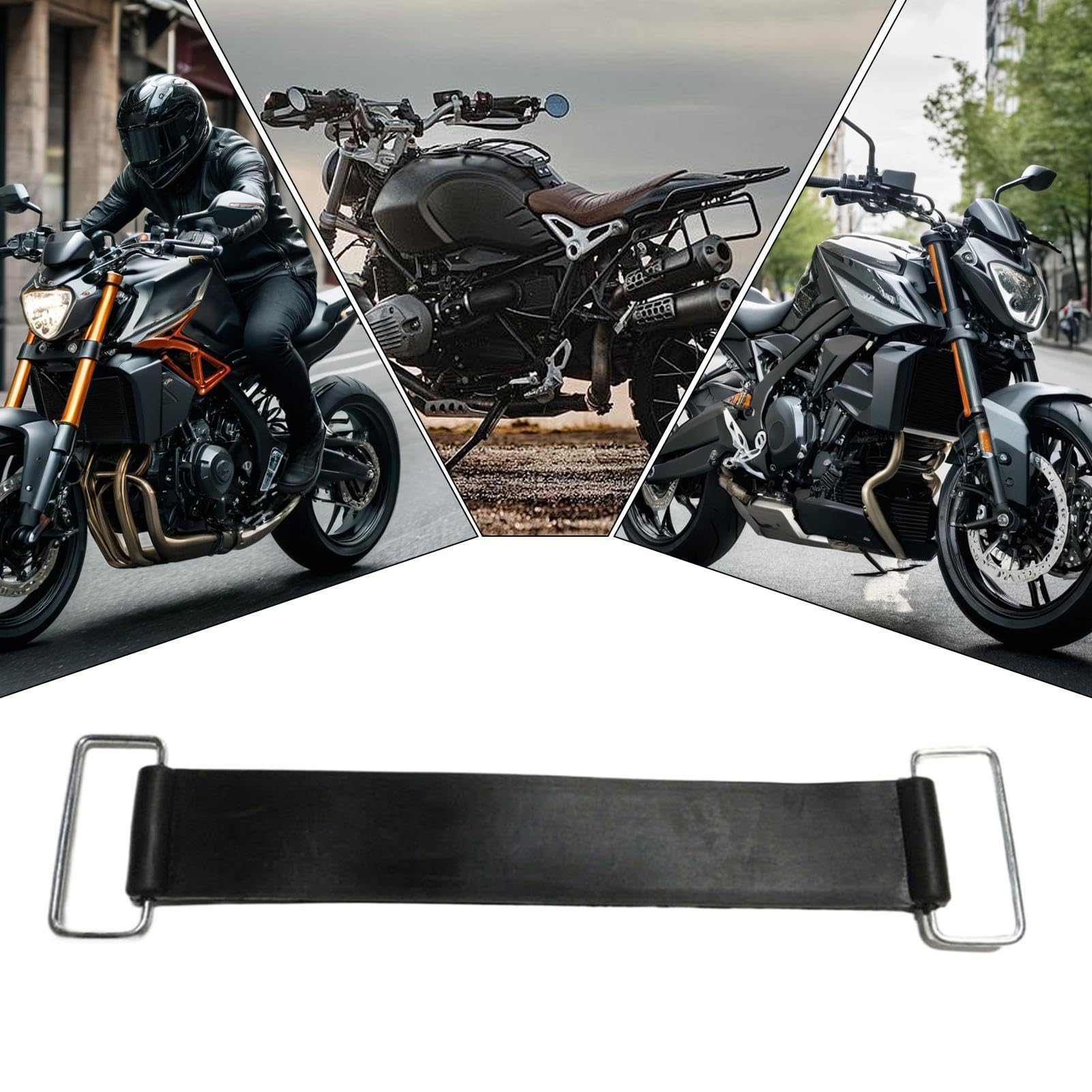Per Batteria Per Moto, Per Elastico Per Batteria | Fascetta Per Moto Estensibile -Vano, Sostituzione Portabatteria Portatile Per Esterni