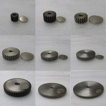 Precision 1.5Mod 53T Spur Gear #45 Steel Motor Pinion Gear Thickness 15mm 1.5Mod 53T