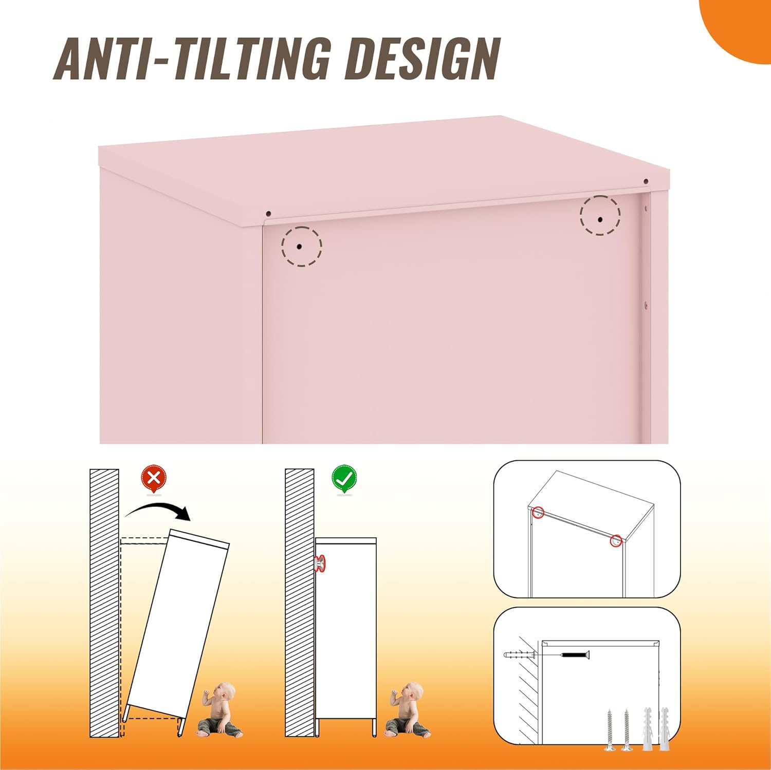 Locker Cabinet, 59.06" H Pink Metal Locker Storage Cabinet for Employees with Locking Door and 2 Shelves Kids Locker Tool File Cabinets for Bedroom, Home Office, Garage, Bathroom