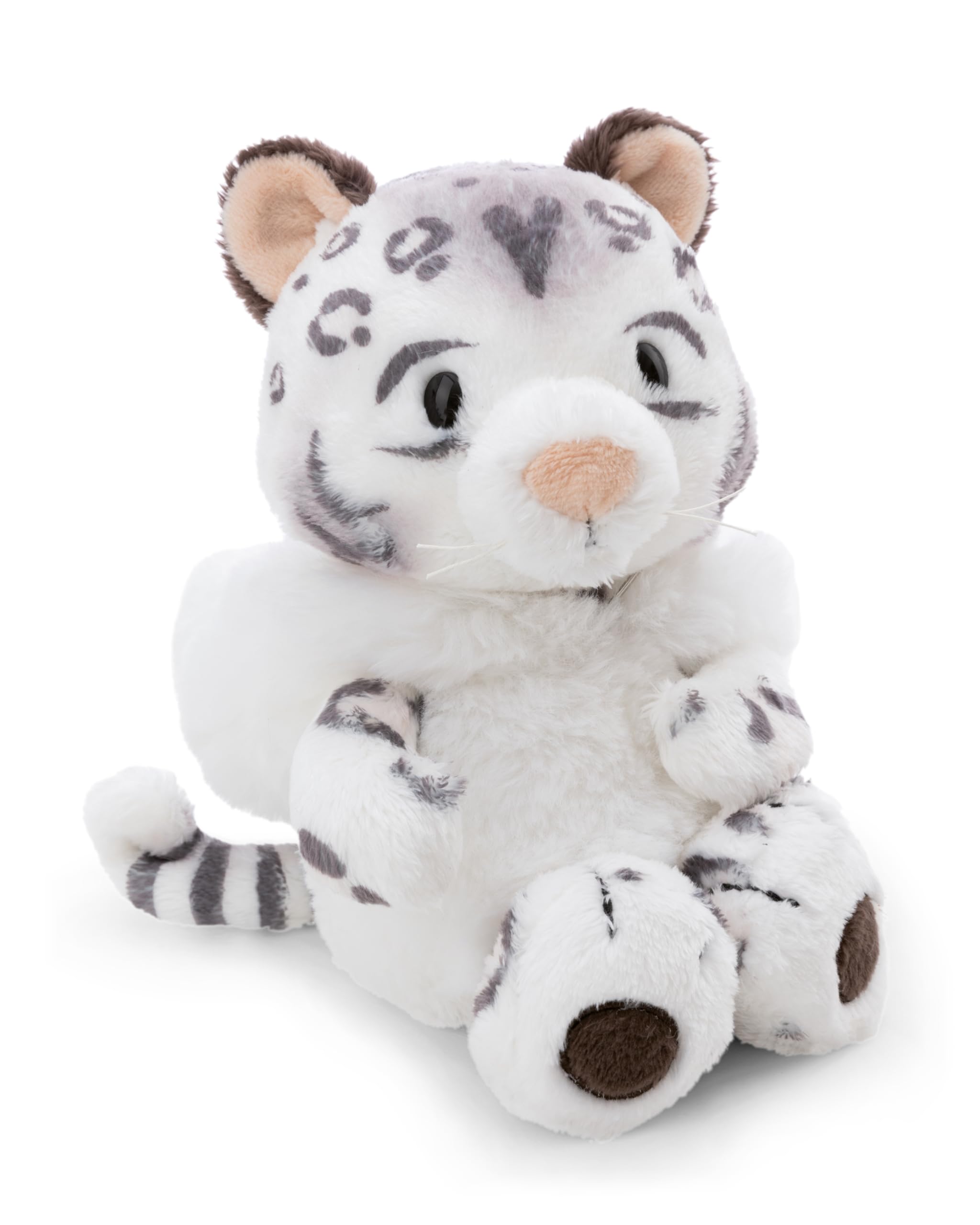 NICI Cuddly Toy, Snow Leopard Eleni Snowbell, 20 cm, White, Soft Plush Toy, Cute Stuffed Toy for Cuddling and Playing, Great Gift Idea for Children and Adults – 62411