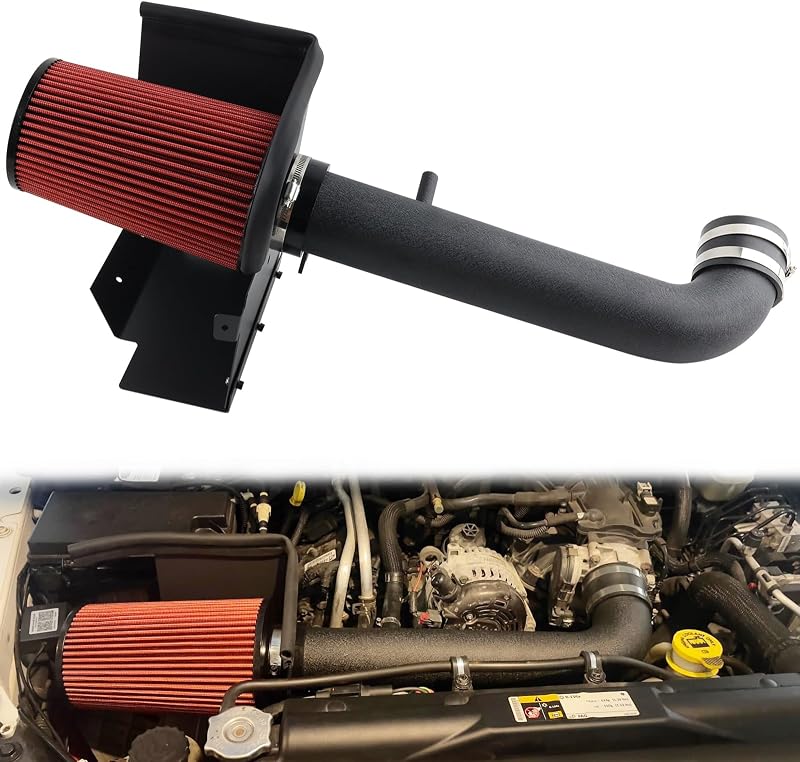 Kit de admissão de ar frio RiAiCiING para Jeep Wrangler JK 3.6L V6 2012 a 2018 – 1 unidade